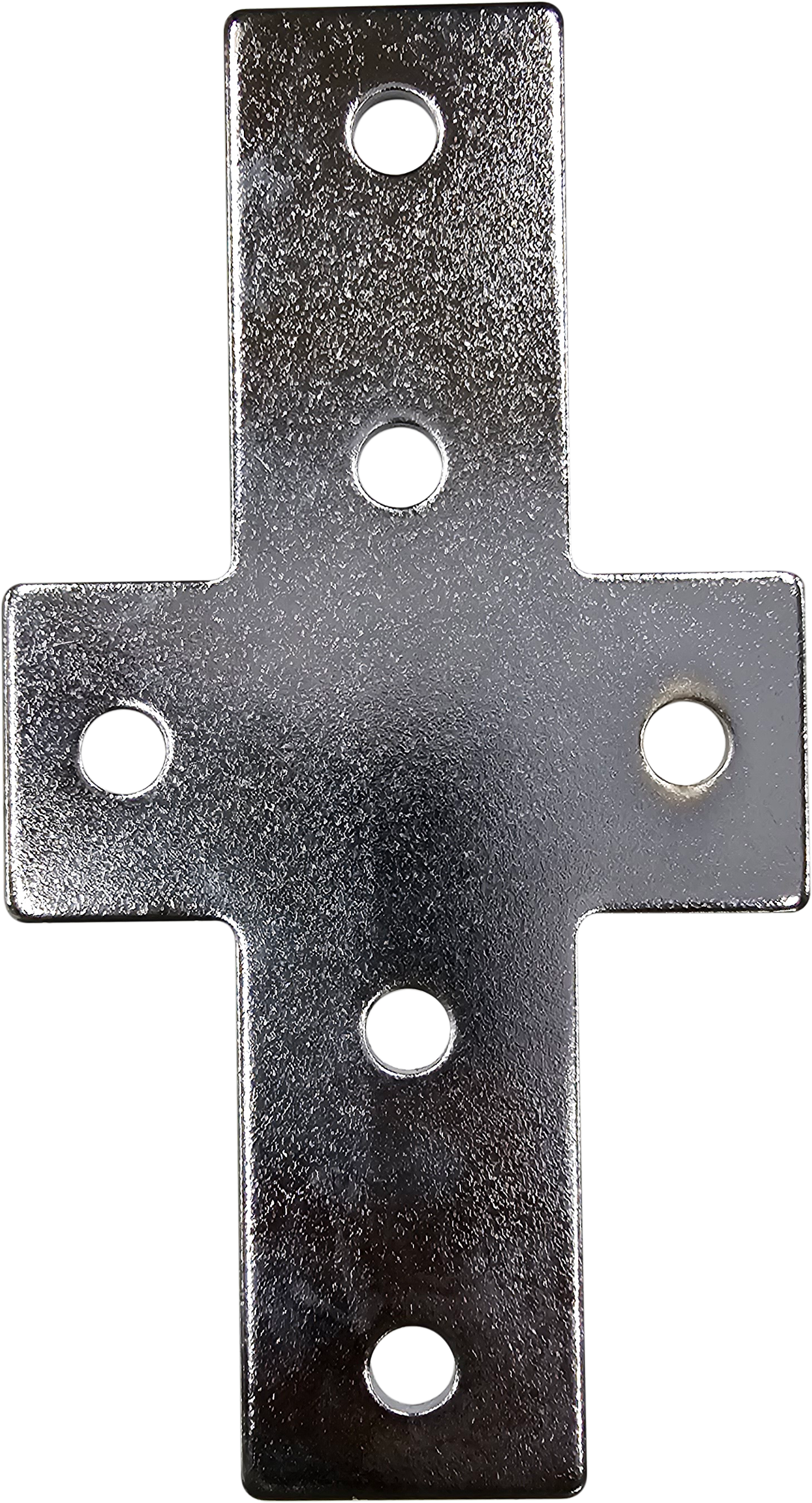 P-40x40 4 Ways Exhibition Aluminium Profile Plus Connector, Zinc Plated Steel, Heavy-Duty Four-Way Frame Joiner, Excellent for Complex Frame Structures